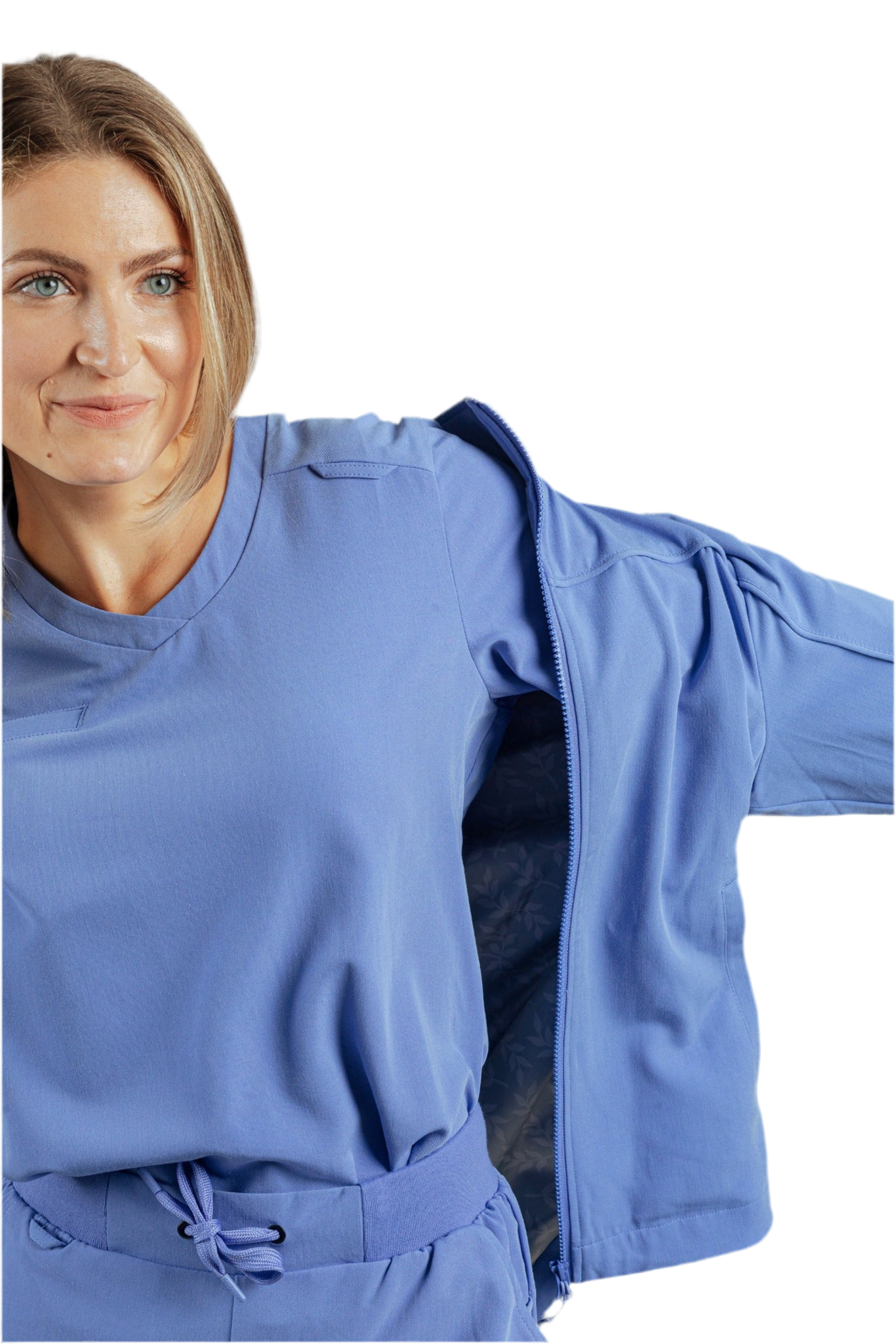 Apollo Scrubs - Hers - Jacket for women, full zip with liner and pockets