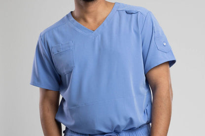 Apollo Scrubs - His - The Utility Tops for men, antimicrobial, V-Neck shirt