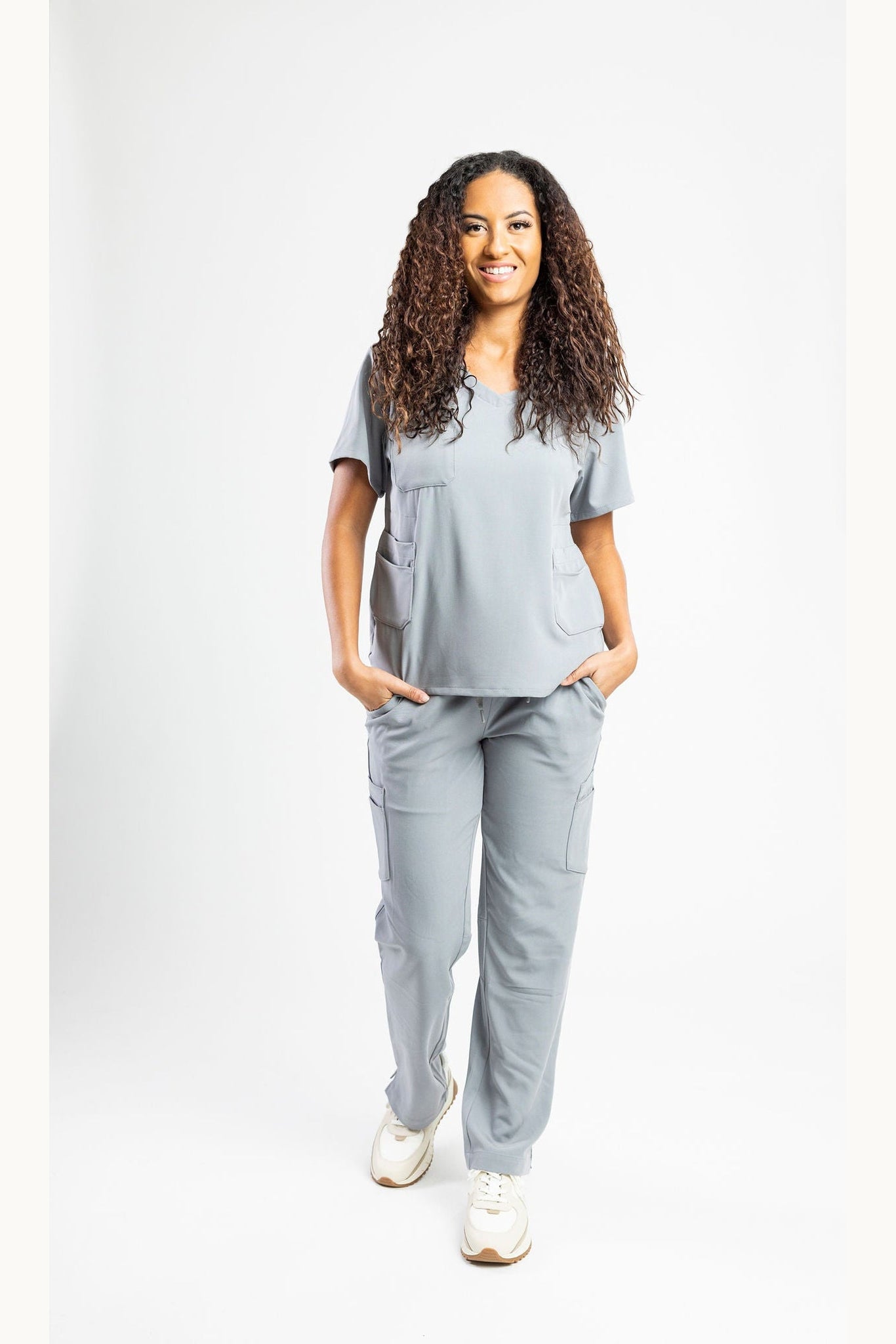 Apollo Scrubs - Hers - The Utility Tops for women, antimicrobial, V-Neck shirt