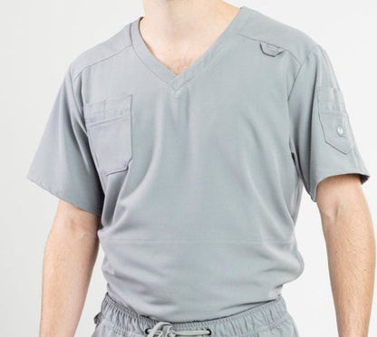 Apollo Scrubs - His - The Utility Tops for men, antimicrobial, V-Neck shirt