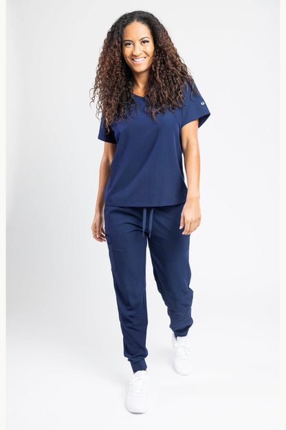 Apollo Scrubs - Hers - All Essential Tops for women, antimicrobial, V-Neck shirt