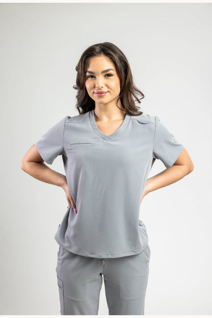 Apollo Scrubs - Hers - All Essential Tops for women, antimicrobial, V-Neck shirt